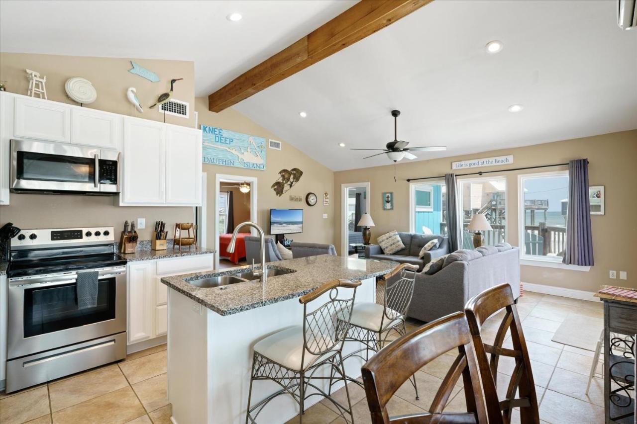 Knee Deep - Amazing Beach Cottage Locates On Sugar White Sands, Great Gulf And Bay Views, Home Dauphin Island Exterior foto