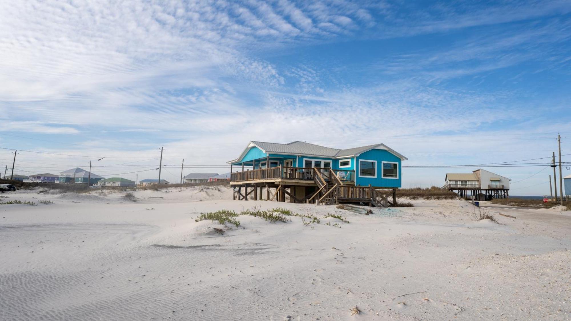 Knee Deep - Amazing Beach Cottage Locates On Sugar White Sands, Great Gulf And Bay Views, Home Dauphin Island Exterior foto